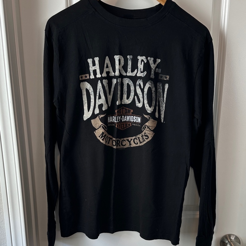 Harley-Davidson Black and Silver Graphic Tee